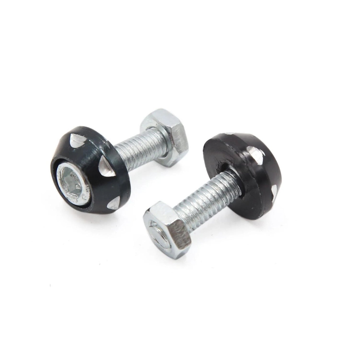 10 x Black Aluminum Alloy Car/Motorcycle Decorative License Plate Bolt Screw for Make Model