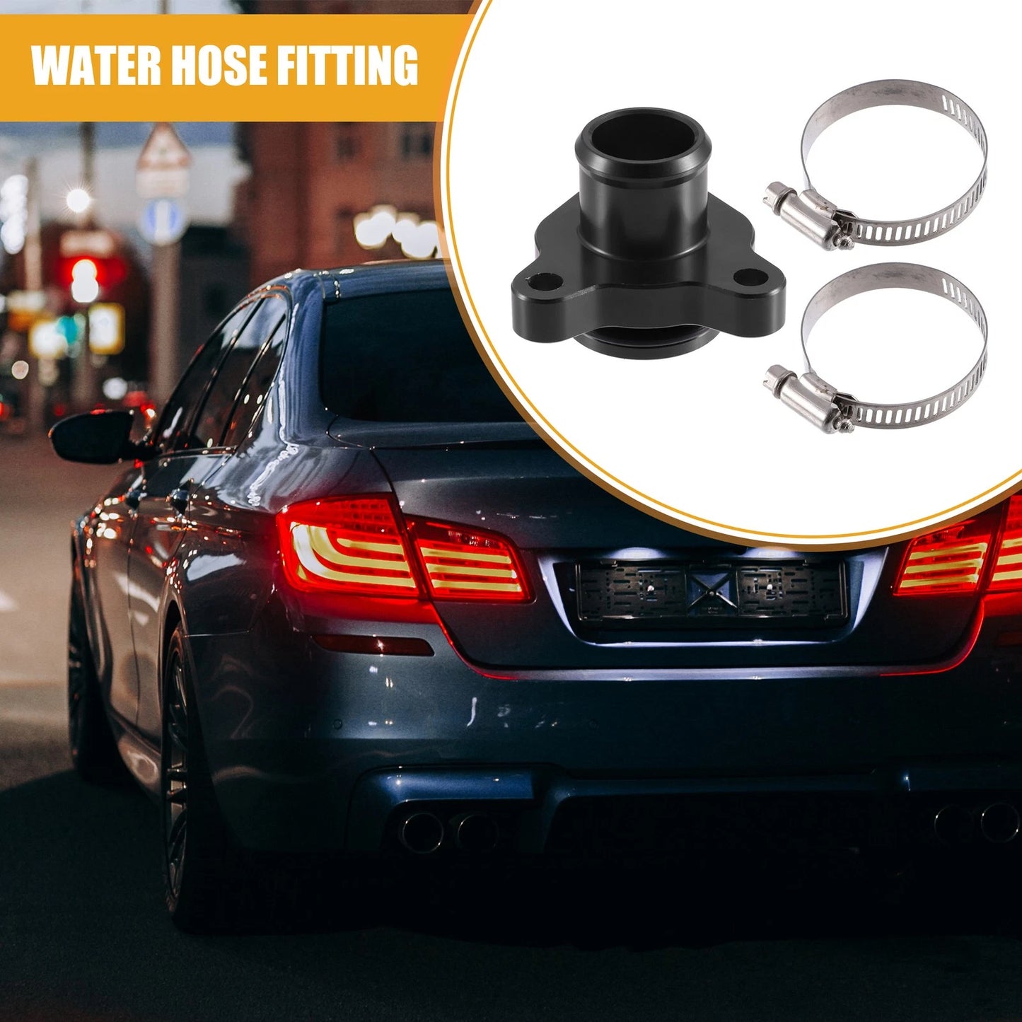 Engine Coolant Hose Fitting Set with Clamp for BMW 330i (2006-2013)