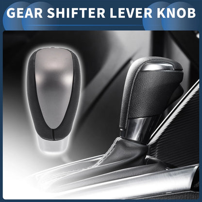 Gear Shifter Knob Faux Leather Black for Toyota Alphard 200 Series (2008–2015)
