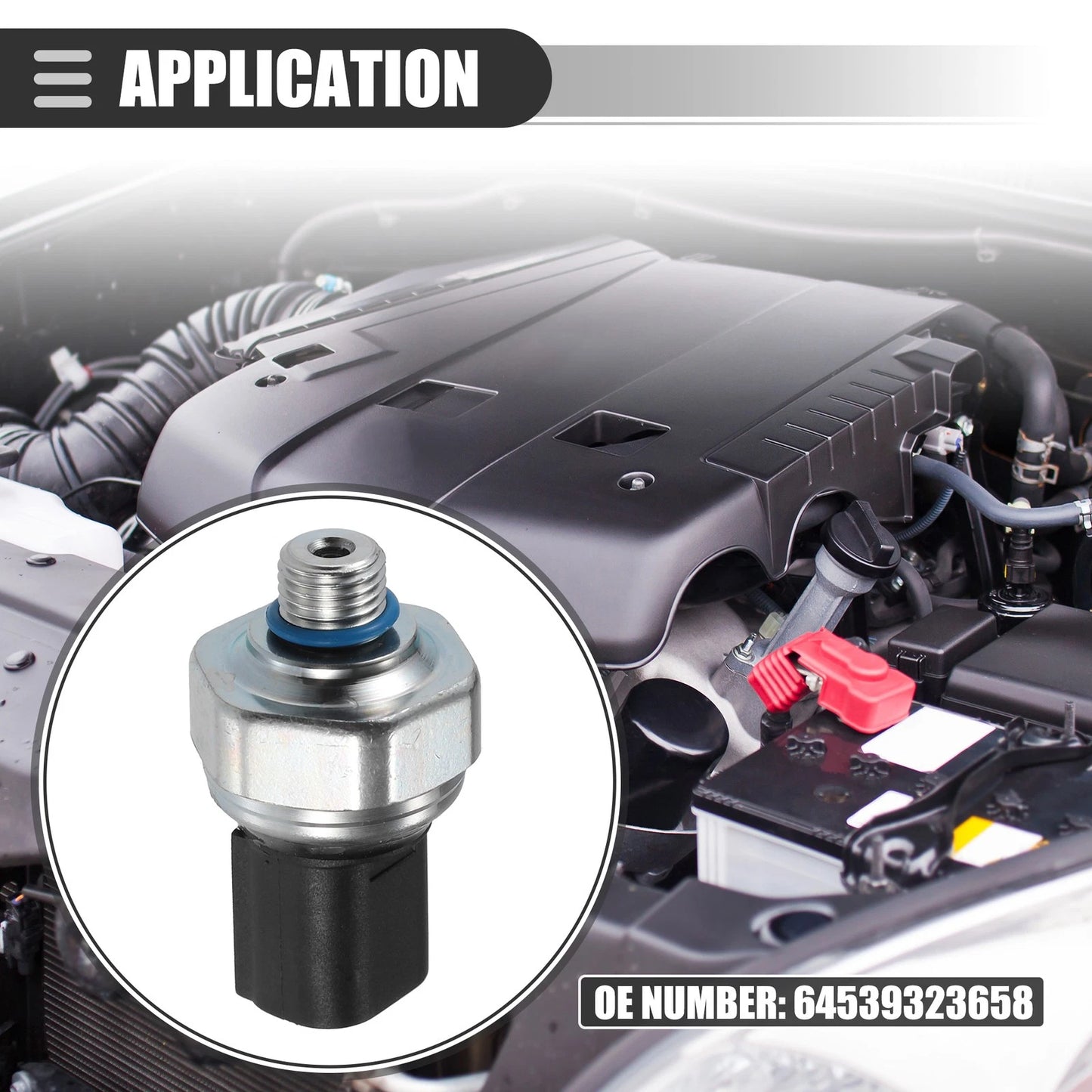 A/C Pressure Transducer Sensor Switch for BMW 128i (2008-2013)