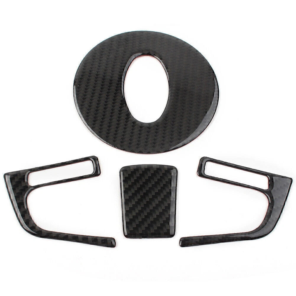 4 Pcs Carbon Fiber Steering Wheel Covers for Subaru Forester (2013-2018)