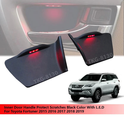 Black LED Door Handle for Toyota Fortuner (2015-2019)