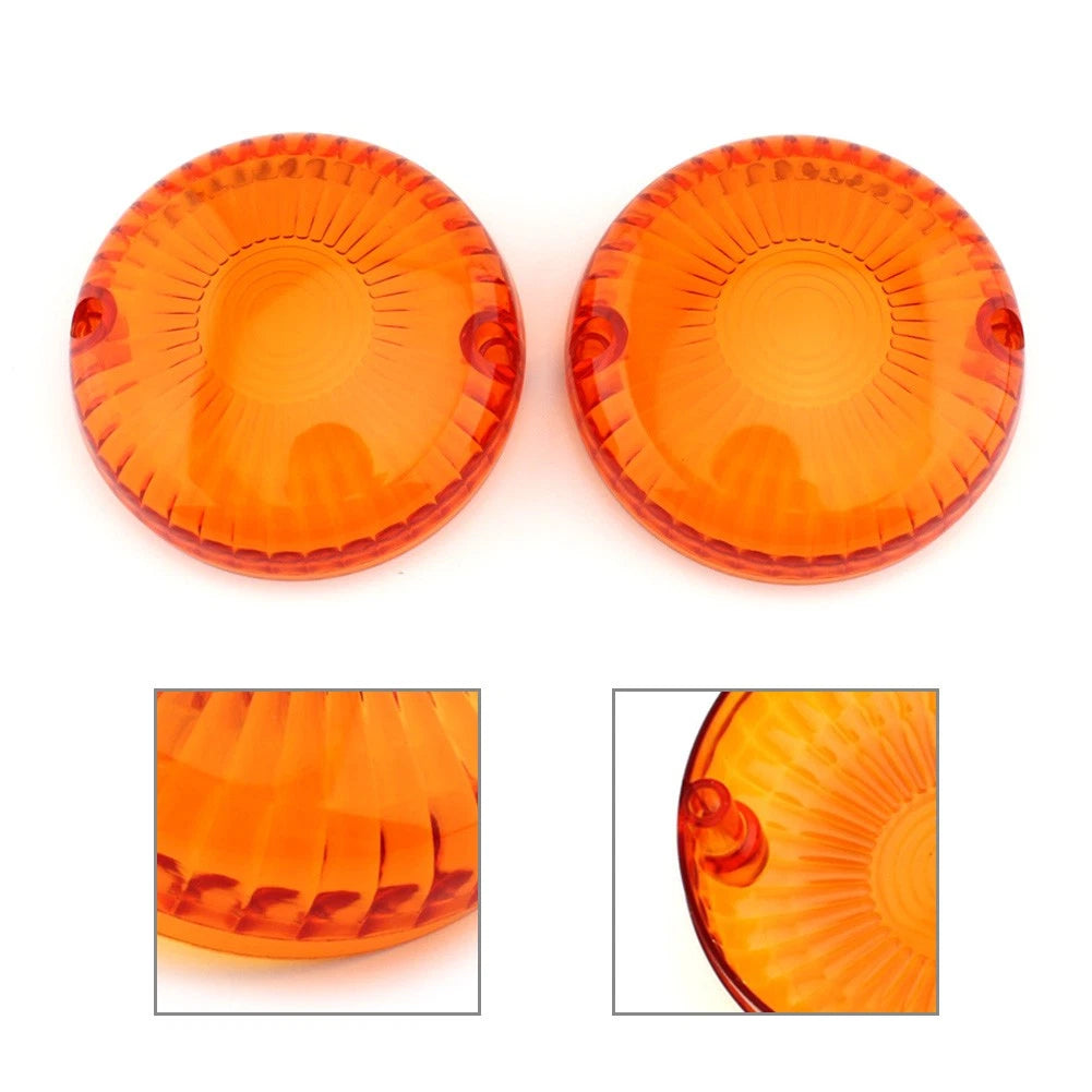 2 x Turn Signal Light Lens Covers for Yamaha V Star 650 1100 Vmax 1200 1700