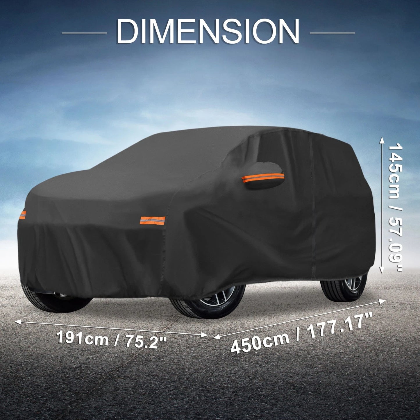 Waterproof 210D-PU Car Cover for Volvo XC40 (2018-2023)