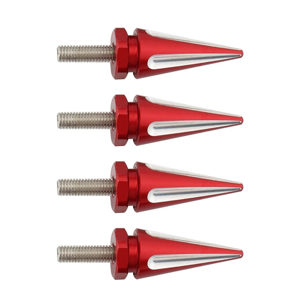 4 x Windscreen Screw Bolts Red Spike for Harley Touring Road Glide (1998-2025)