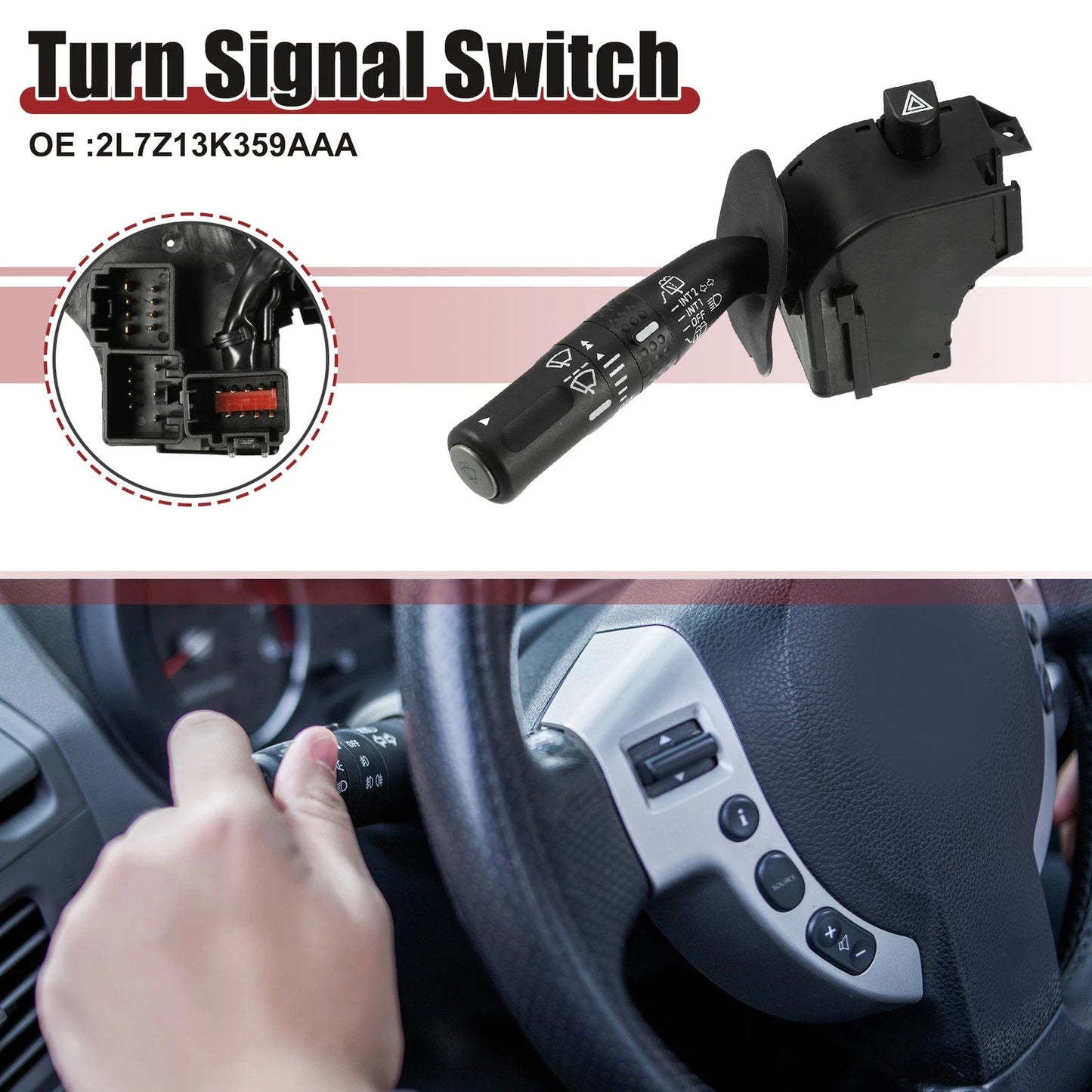 Turn Signal Switch for Ford Expedition Satin Nickel (2002)