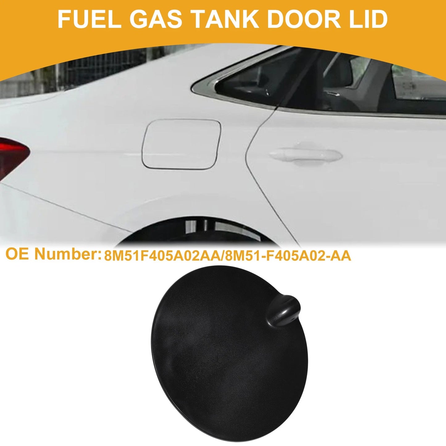 Fuel Tank Door Cap for Ford Focus 2008-2011 ()