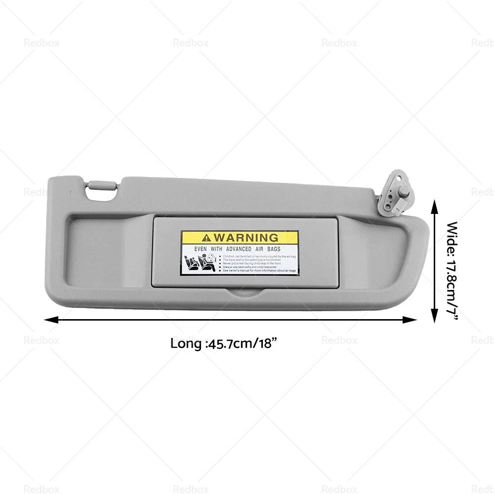 D.Grey RH Driver Side Sun Visor for Honda Civic Sedan (2006-2012)
