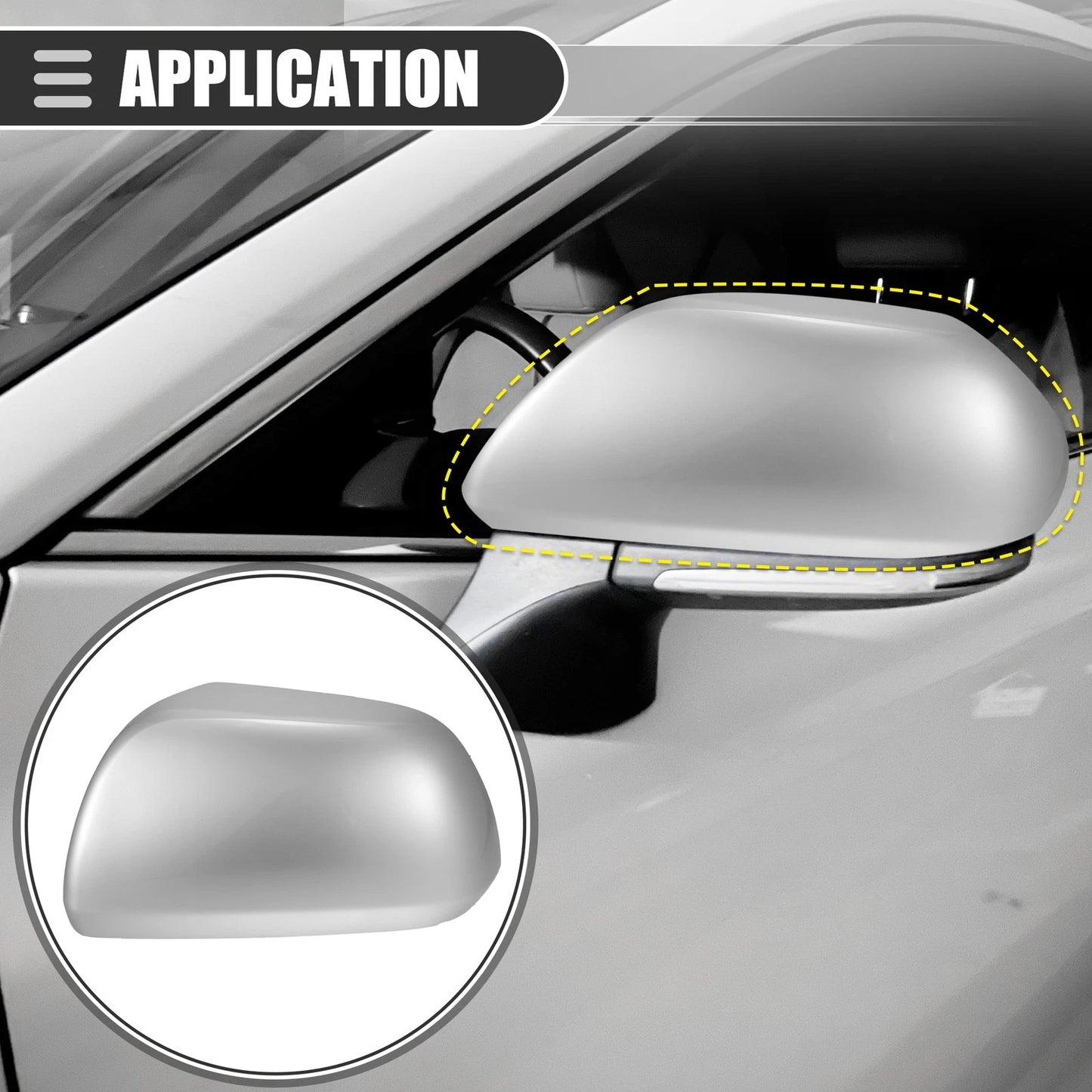Left Side Mirror Cover Cap for Toyota Highlander (2009–2014)