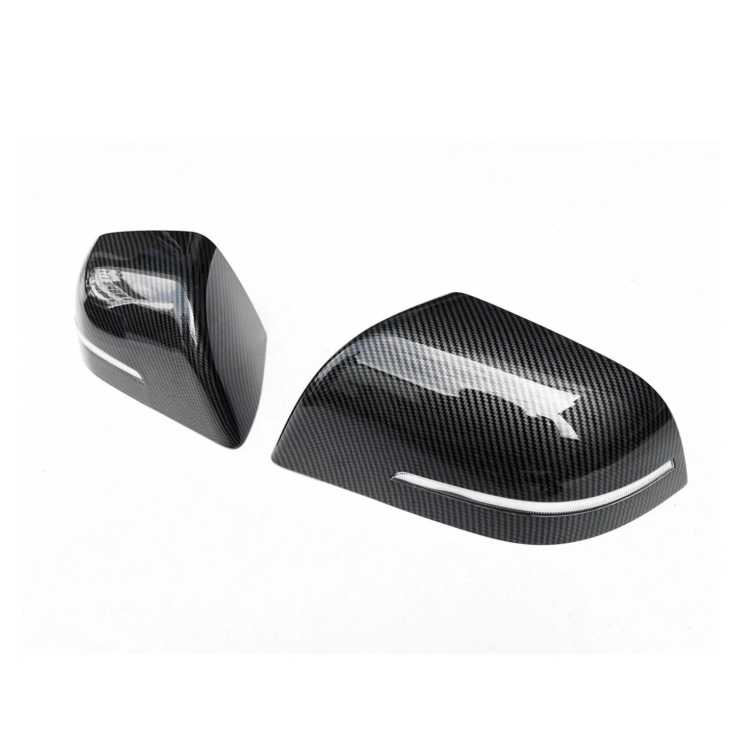 Carbon Fiber Look Rear Side Mirror Covers for Tesla Model 3 (2017-2023)