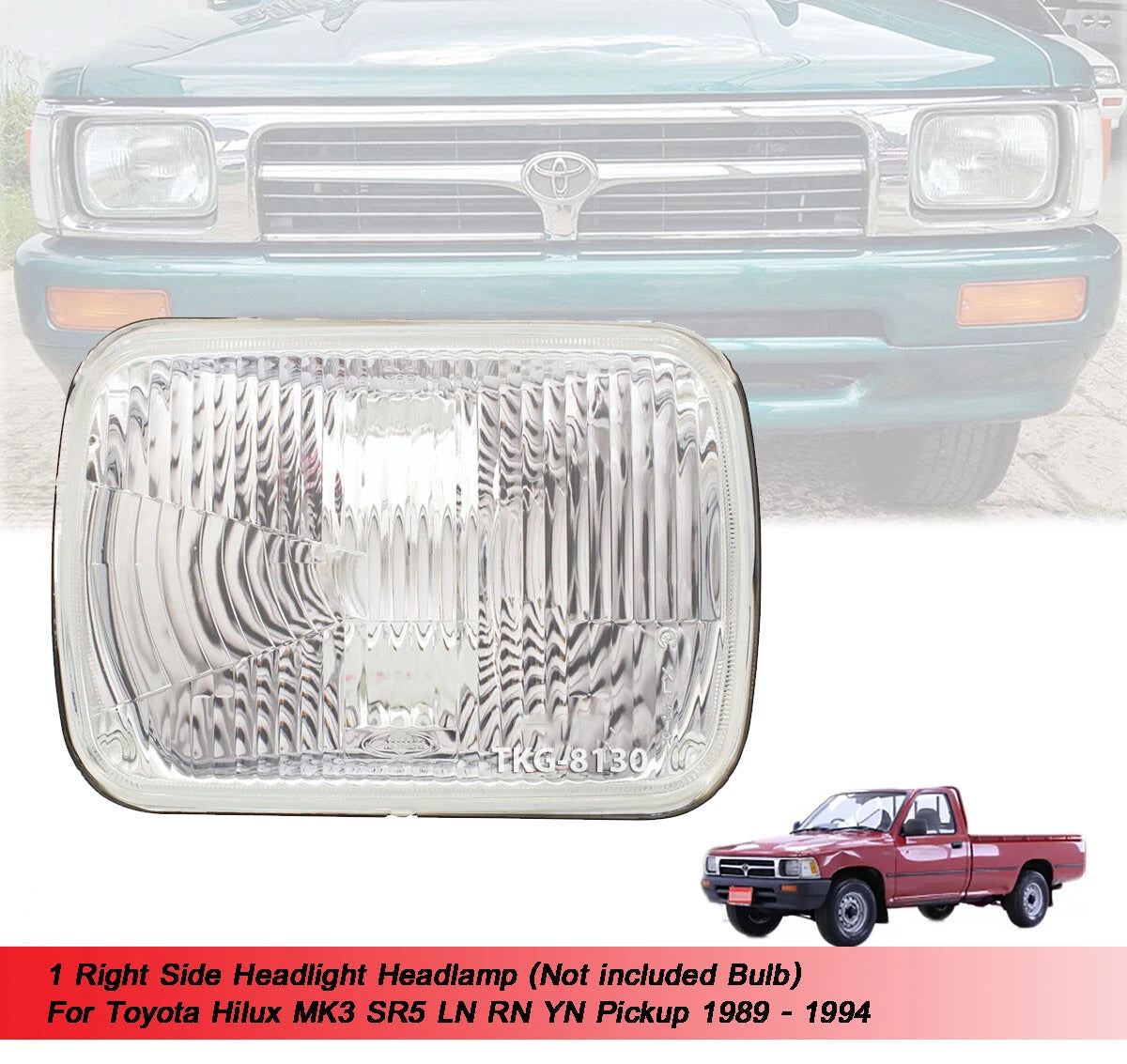 Headlight for Toyota Hilux MK3 Ute(1989-1994)