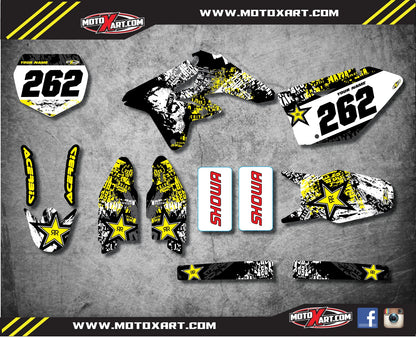 Custom Graphic Kit GRAFFITI STYLE for Suzuki RMZ 250 (2007-2009) Stickers