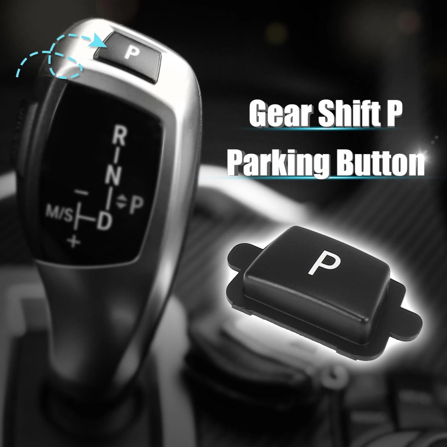 P Button Gear Shift Knob Cover for BMW 3 Series X3 X4 X5 X6 F30 F31 F10 F11