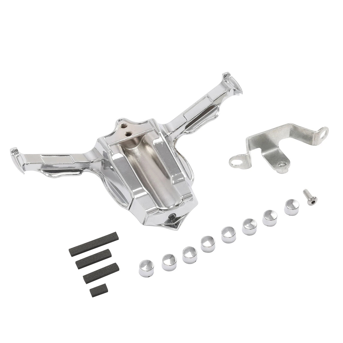 Chrome Tappet Block Accent for Harley Twin Cam Fat Boy Road King (1999-2017)