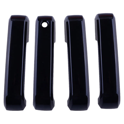 4 Pcs Glossy Black Exterior Door Handle Covers for Ford F150 (2015-2020)