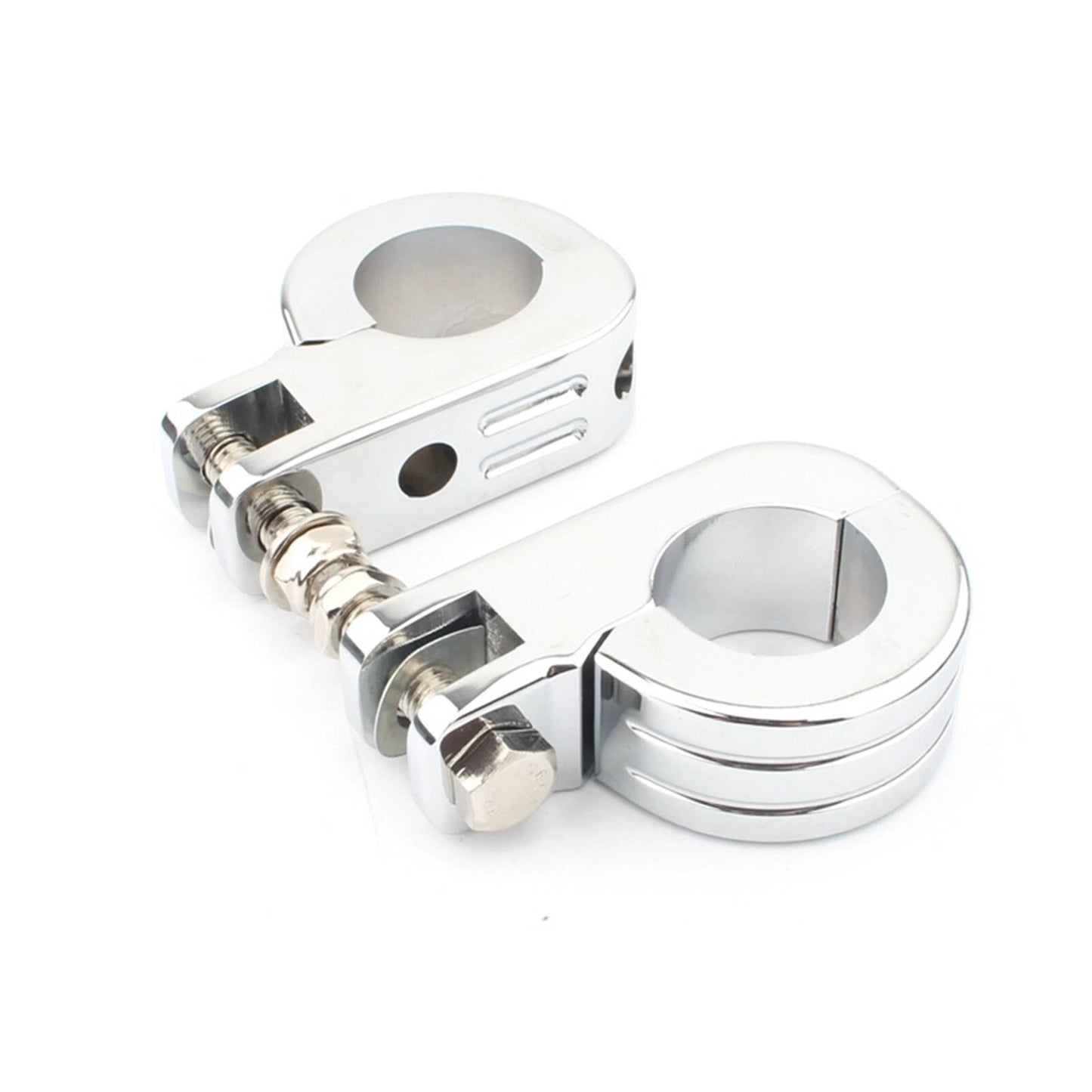 38MM Engine Guard Crash Bar Foot Peg Mount Clamp for Harley Dyna