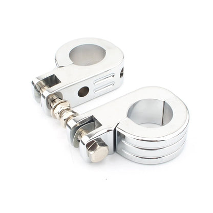 38MM Engine Guard Crash Bar Foot Peg Mount Clamp for Harley Dyna