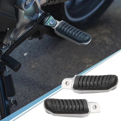 1 Pair 8mm Aluminum Alloy Footrest Footpeg for Motorcycle