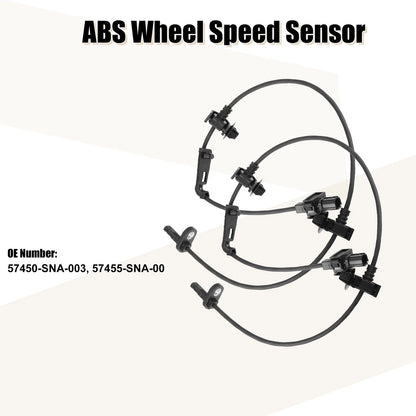2 x ABS Wheel Speed Sensors for Honda Civic (2006-2011)