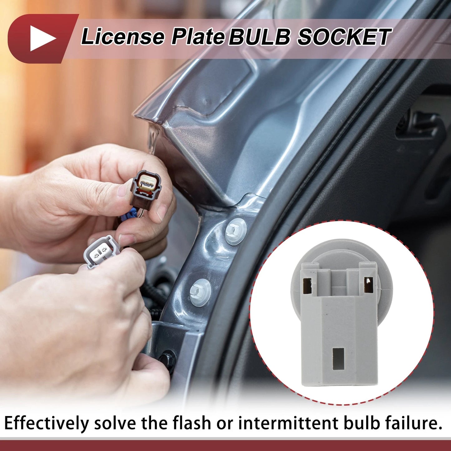 License Plate Light Socket for Toyota Camry (2000-2021)