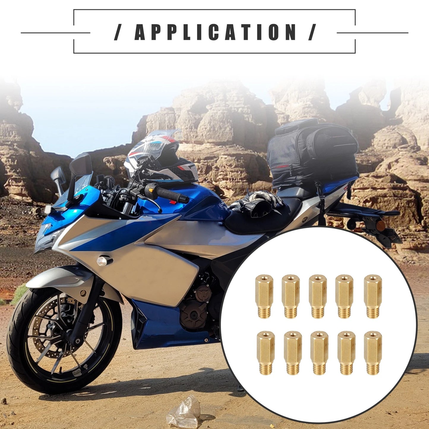 Main Jets Nozzles 178–200 10pcs for Motorcycle