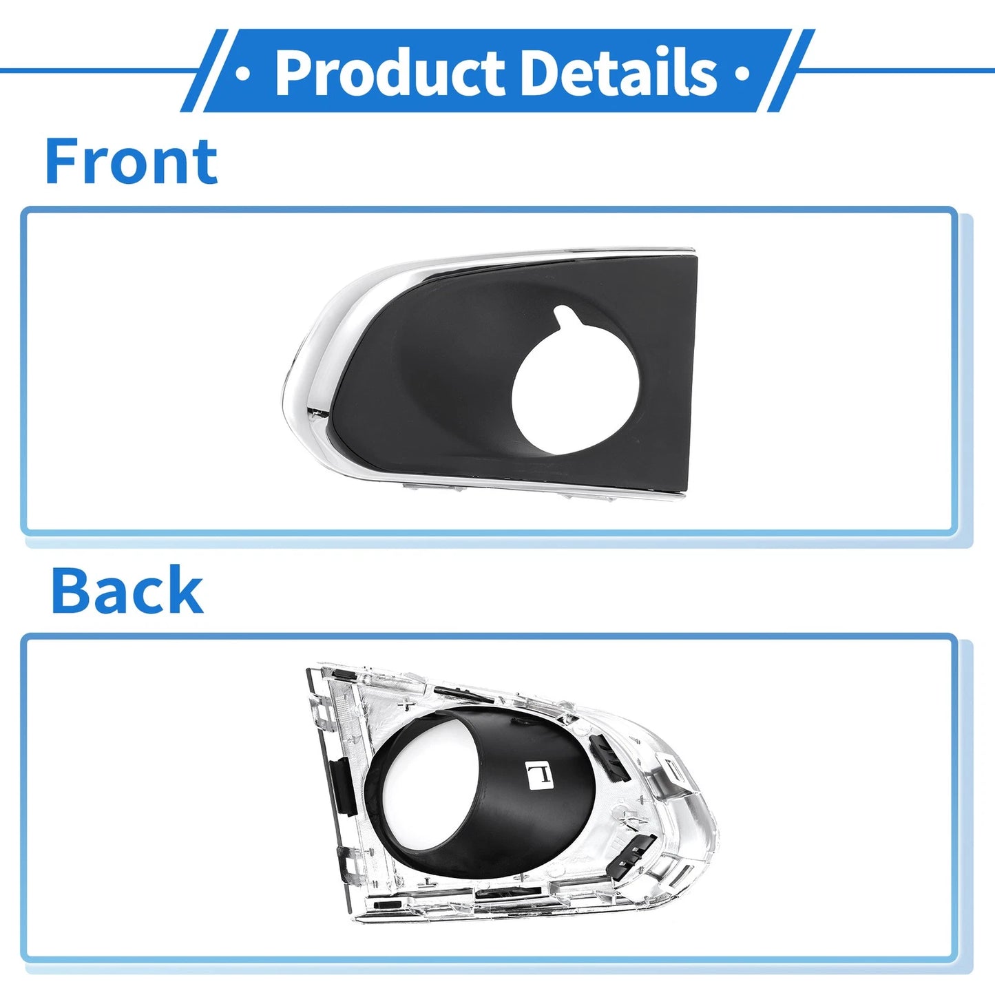 1 Pc Front Left Fog Light Grill for Chevrolet Trax (2013-2016)