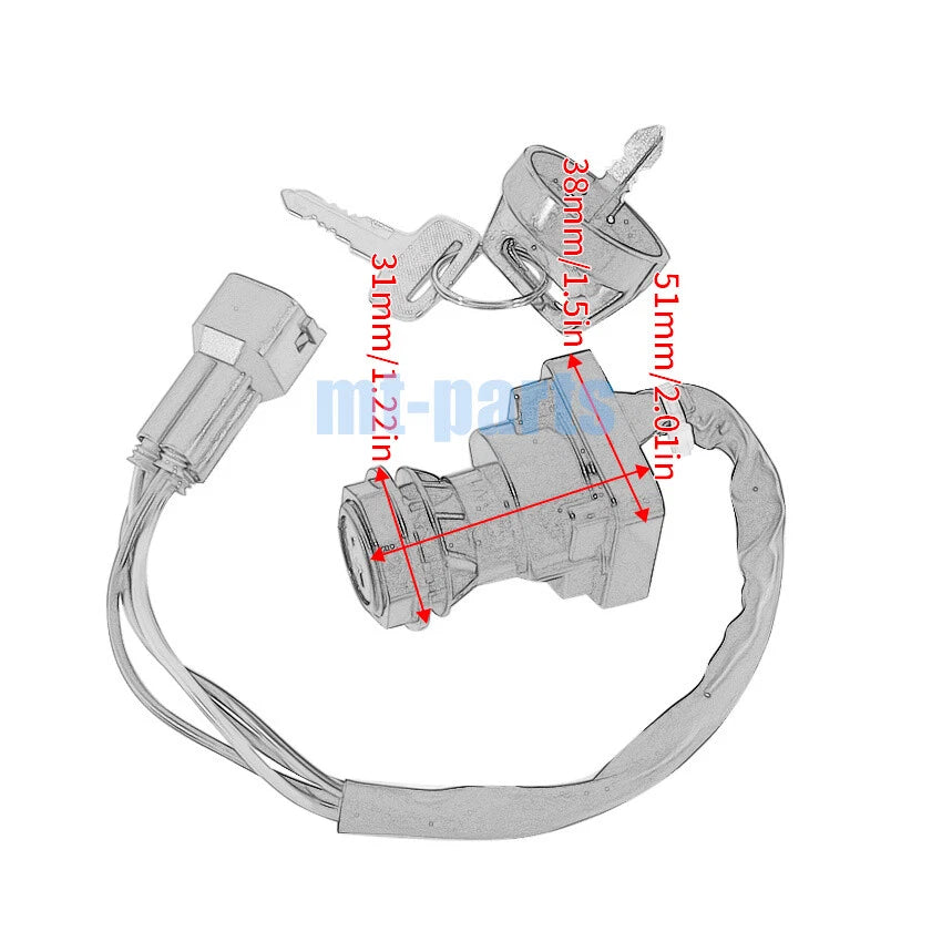 Ignition Switch & Keys for Arctic Cat ATV 650 V-Twin 4X4, 700 FIS (2006-2007)