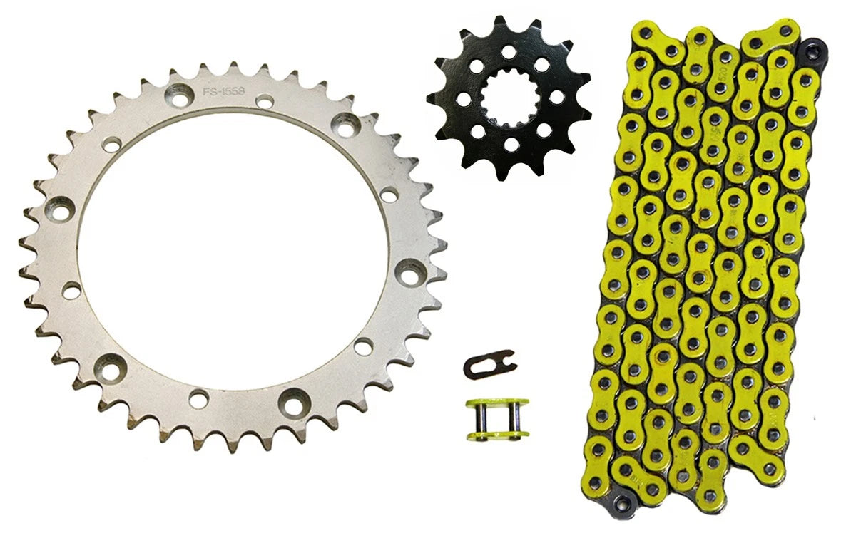 Yellow 520x92 Drive Chain & 13/40 Sprockets for Yamaha Raptor 660 (2001–2005)
