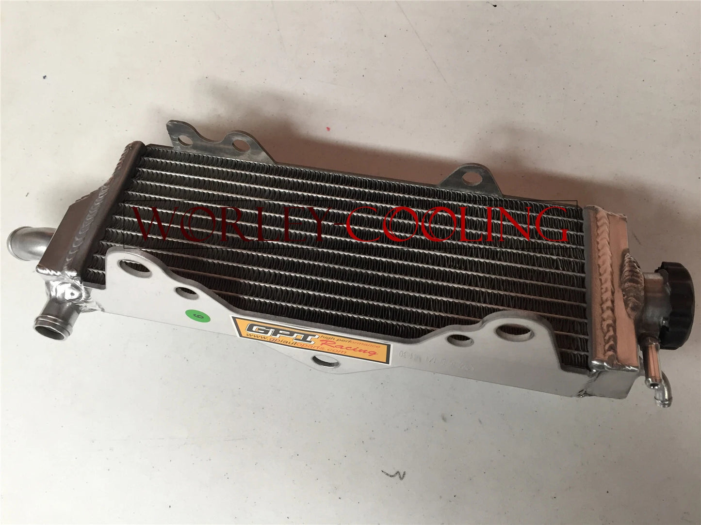 Aluminum Radiator & RED Hose for Honda CR500 CR500R (1989)