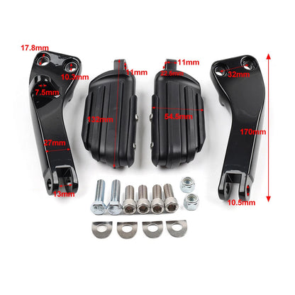 Rear Footpeg Mount Bracket for Harley Dyna Fat Bob FXDF & Low Rider (2008-2017)