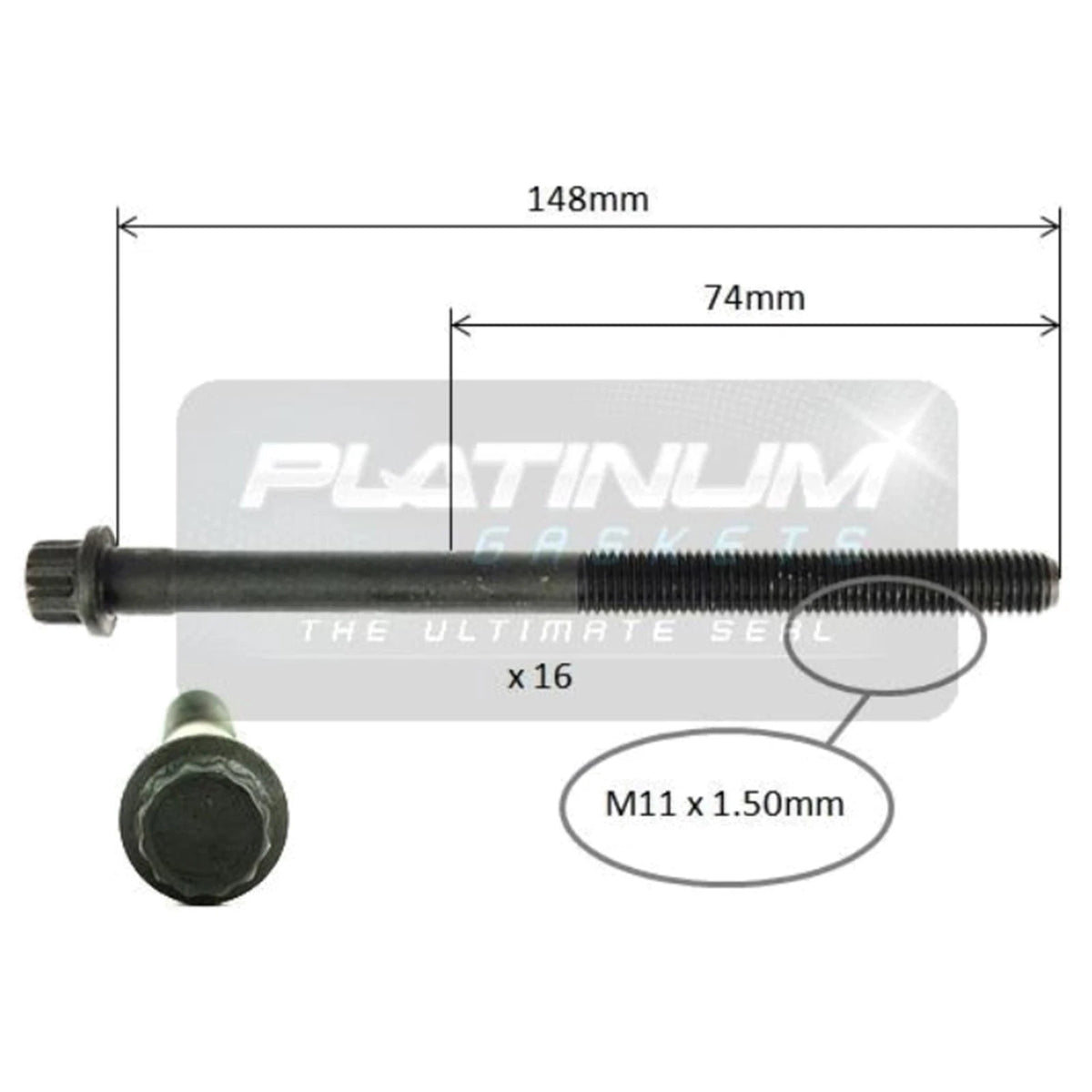 Engine Cylinder Head Bolt Set for Kia Sportage KM V6 2.7L G6BA (2005-2009)