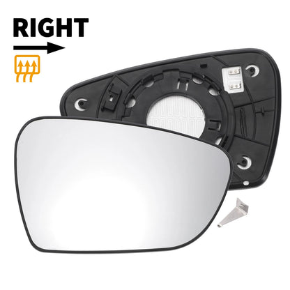 Right Side Heated White Mirror Glass for KIA Ceed (2012-2018)