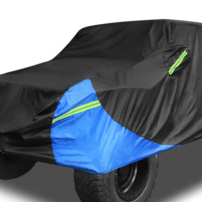 SUV Car Cover for Jeep Wrangler JK JL 2-Door (2007-2021) UV Waterproof Black Blue