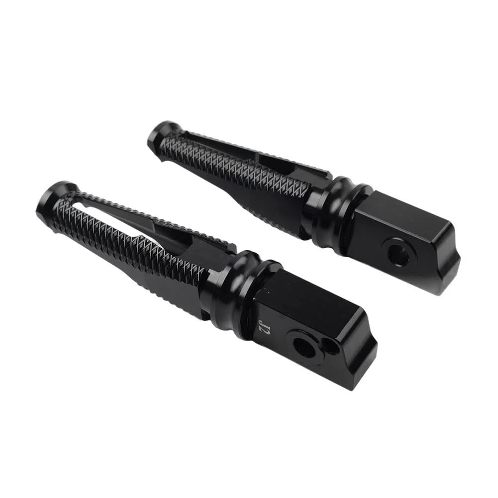 Black Passenger Rear Foot Pegs for Aprilia GPR125 GPR150 (2015-2023)