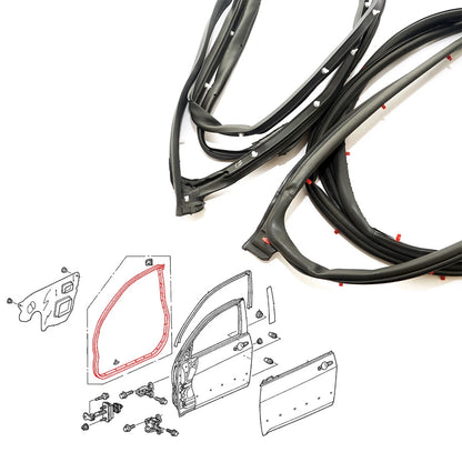 Front Door Weatherstrip for Honda Accord Sedan 2003-2007
