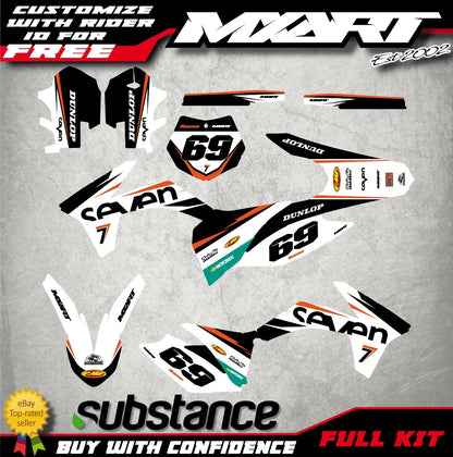 Custom Graphics Kit Stickers for KTM SX 125 150 250 (2011-2012)