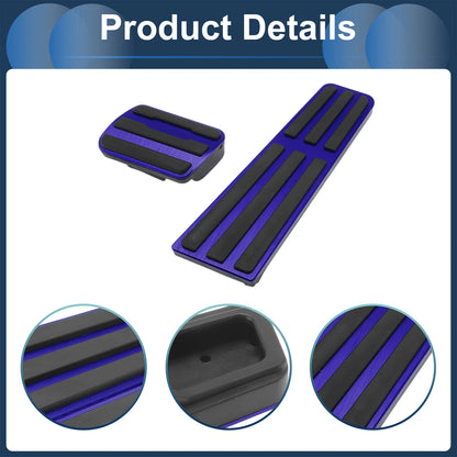 2x Foot Pedal Covers for Porsche 718/911 Blue