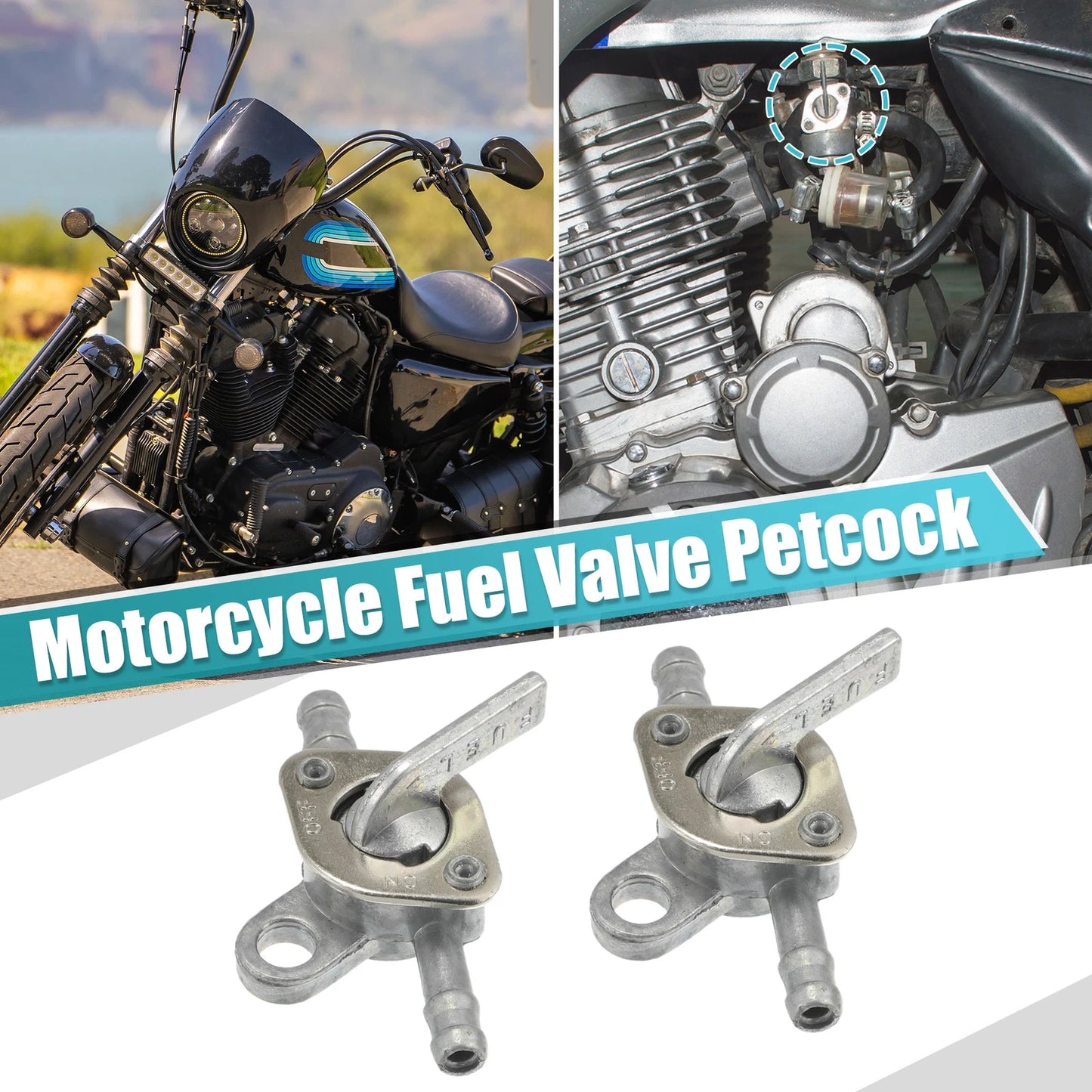 Fuel Valve Petcock with Male Thread for 50cc Pit Quad Dirt Bike