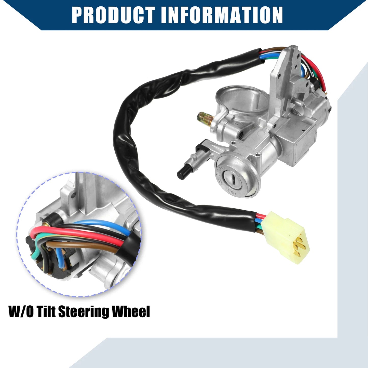 Ignition Switch Starter Set with Keys for Mitsubishi L200 (2006-2015)