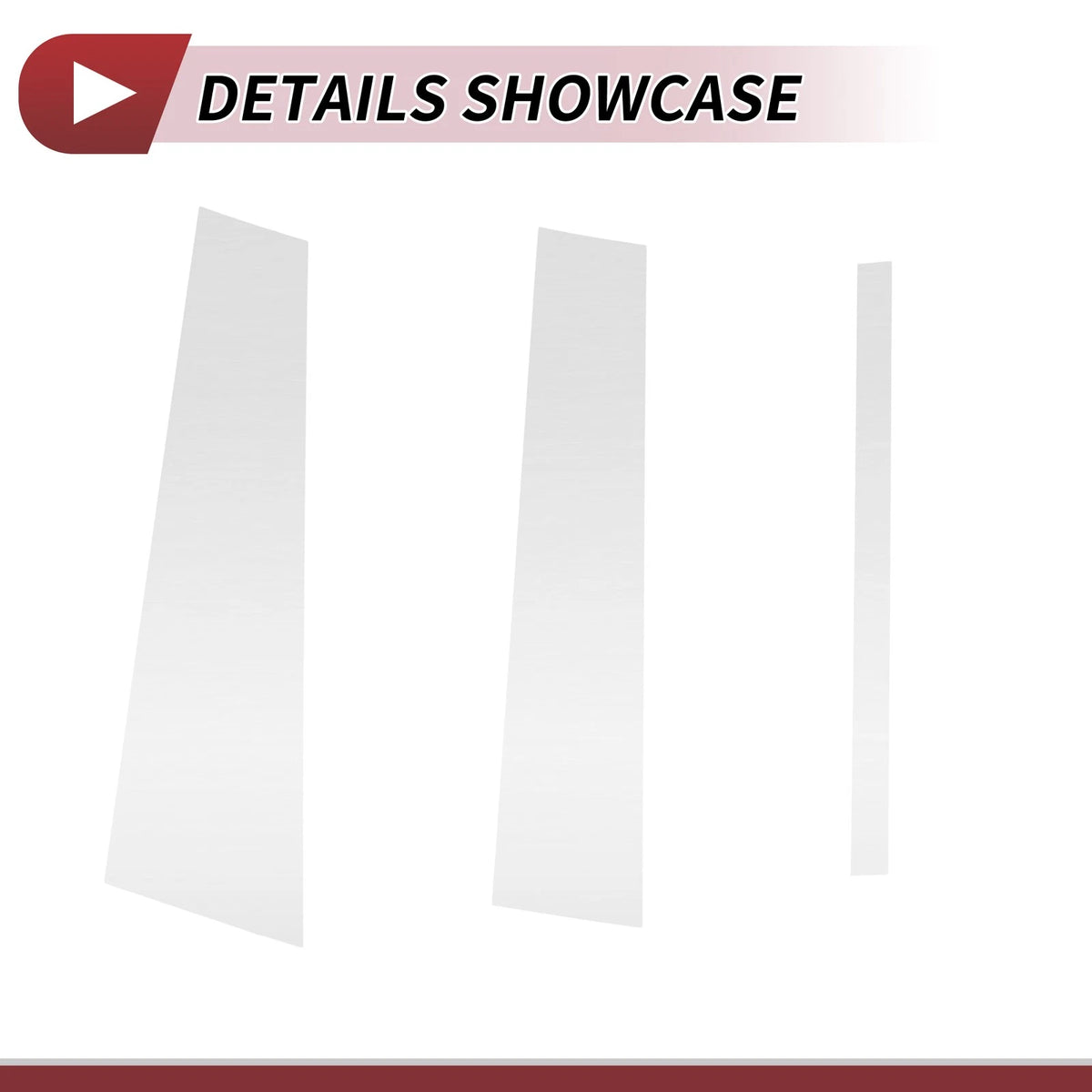 6 Pcs Door Pillar Window Trim for Nissan Titan (2004-2015) Chrome Silver