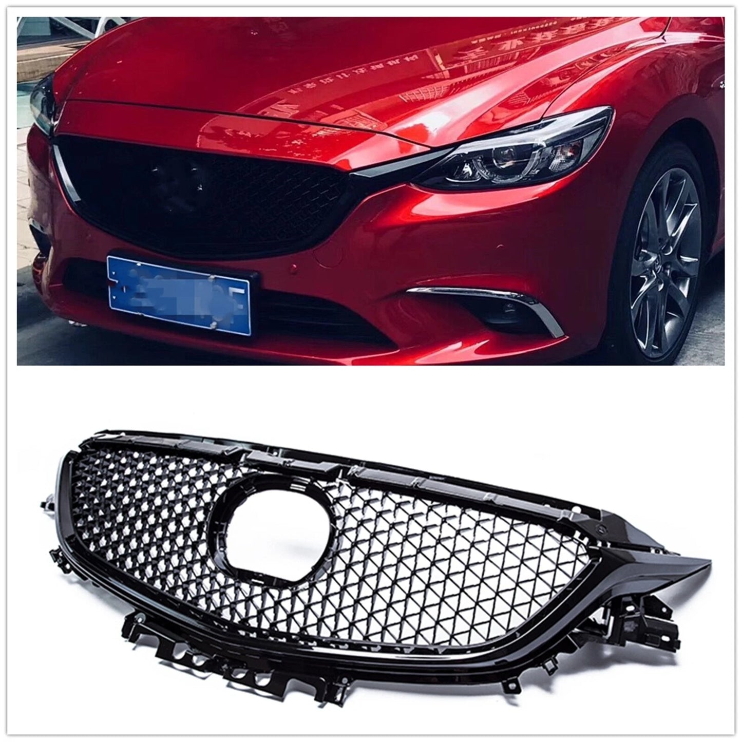 Upper Bumper Grill Mesh for Mazda 6 Atenza (2017-2018)