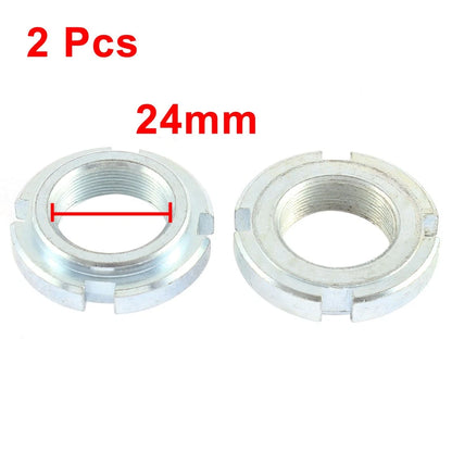 24mm Thread Dia 1.0 Pitch Motorcycle Steering Stem Lock Nut for Suzuki