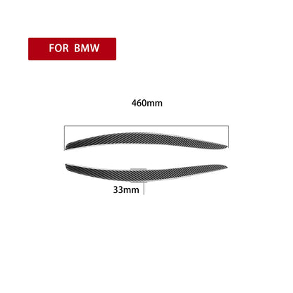 Carbon Fiber Headlight Eye Lid Eyebrows Cover Trim fit For BMW 3 E92 E93 Coupe