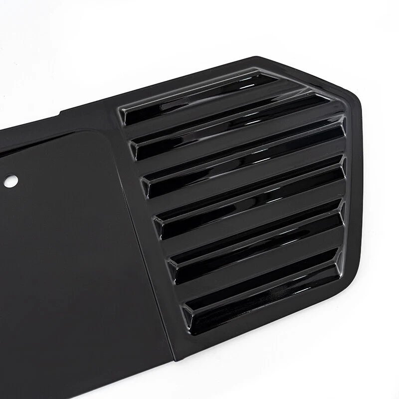 Glossy Black ABS Plastic Rear License Plate Frame Trim for Corvette C8 (2020-2023)