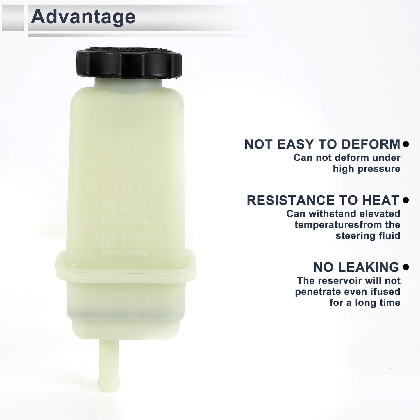 Power Steering Reservoir 1 Pc Beige for Jeep Wrangler (2018)