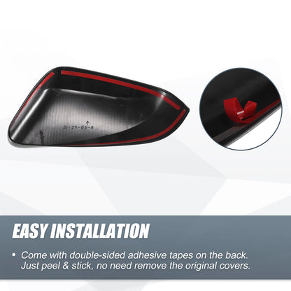 Gloss Black Rearview Mirror Cover Caps for Lexus RX (2023)