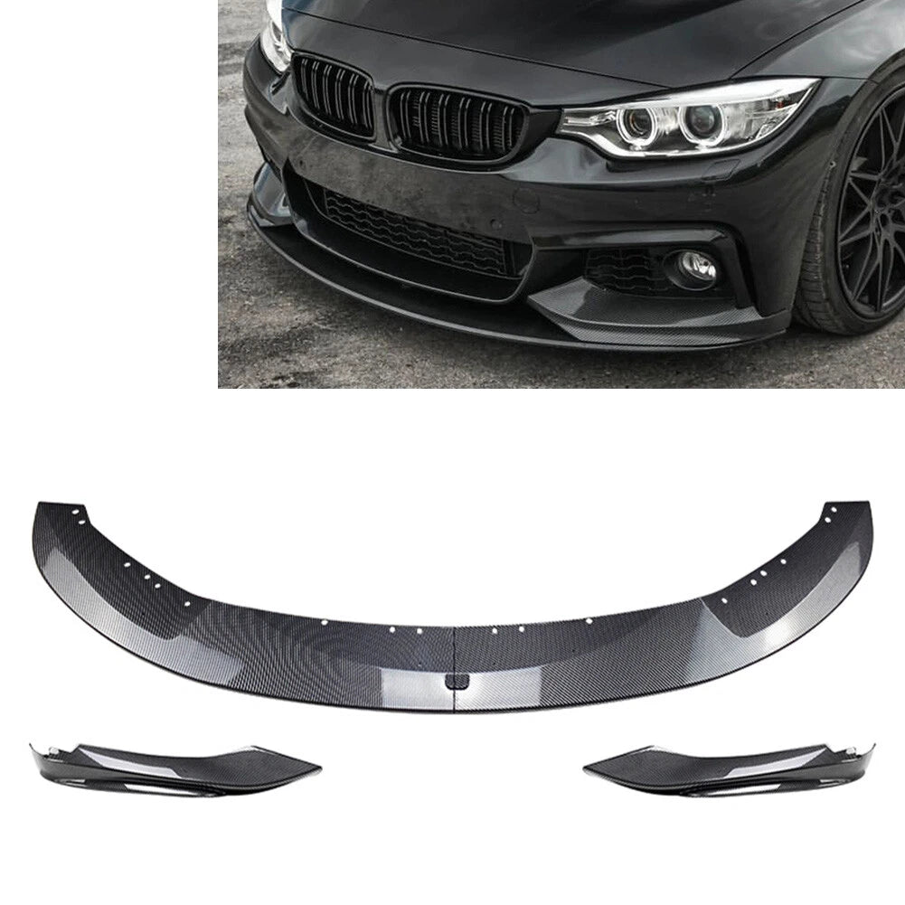 Bumper Lip Spoiler & Side Splitter Canards Cover for BMW 4 Series (2014-2020)