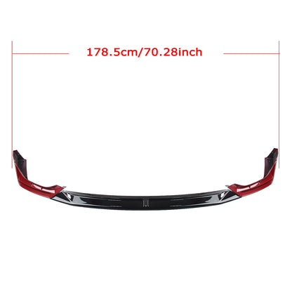 Red Front Bumper Spoiler Lip Splitter Kit for BMW G20 330i Sport (2023-2024)