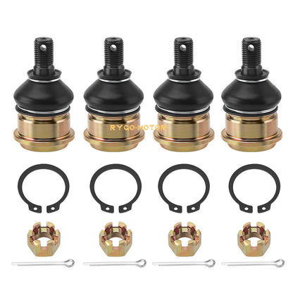 4x Front Upper & Lower Ball Joints for Yamaha Kodiak 450/700 & Grizzly 550/700