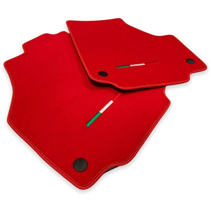 AutoWin Red Floor Mats for Ferrari F8 Spider (2019-2023)